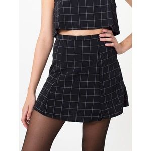 American Apparel Grid Skirt